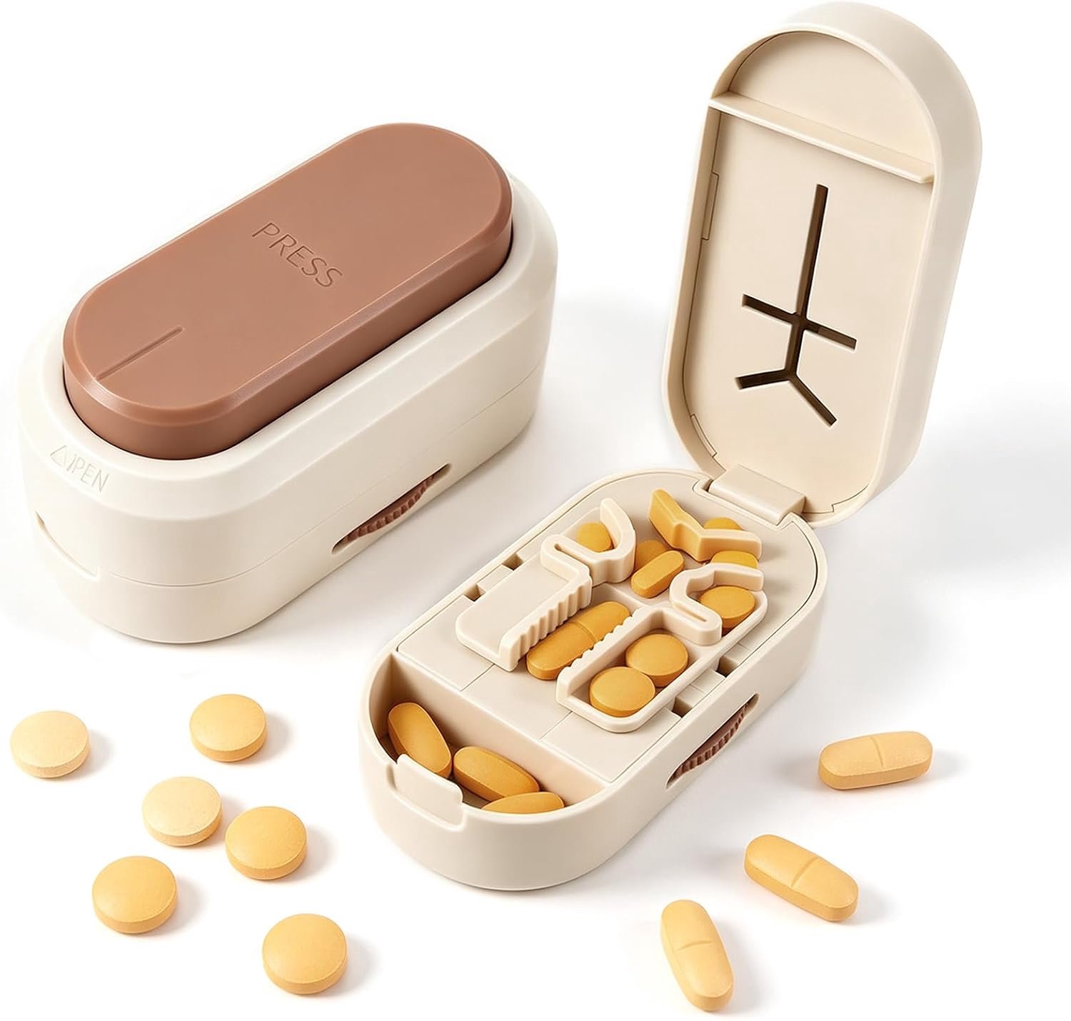 Multifunctionele pillensnijder, instelbaar