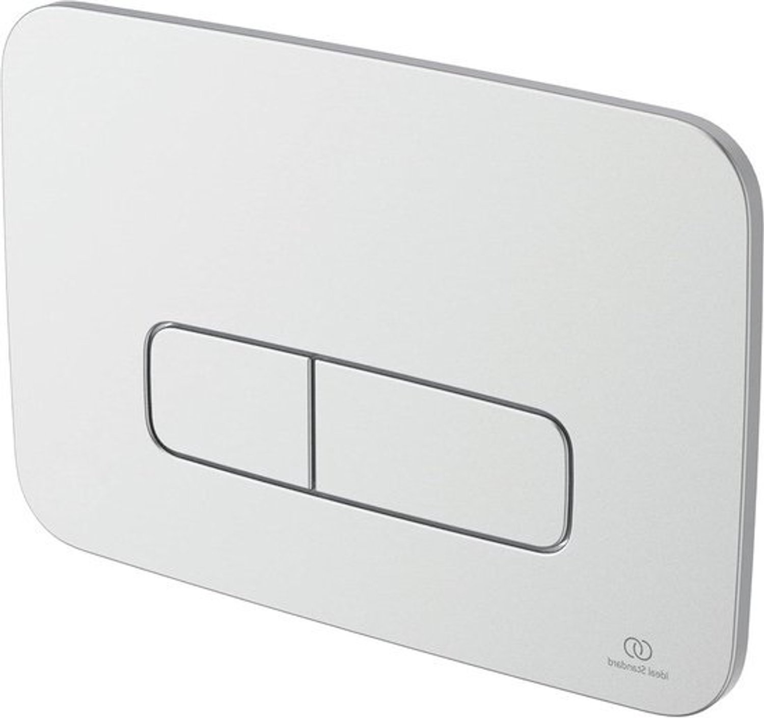 Bedieningsplaat Toilet - Spoelplaat - Toilet Doorspoelen - Dubbele Spoeling - 24 x 16 cm - Mat Verchroomd