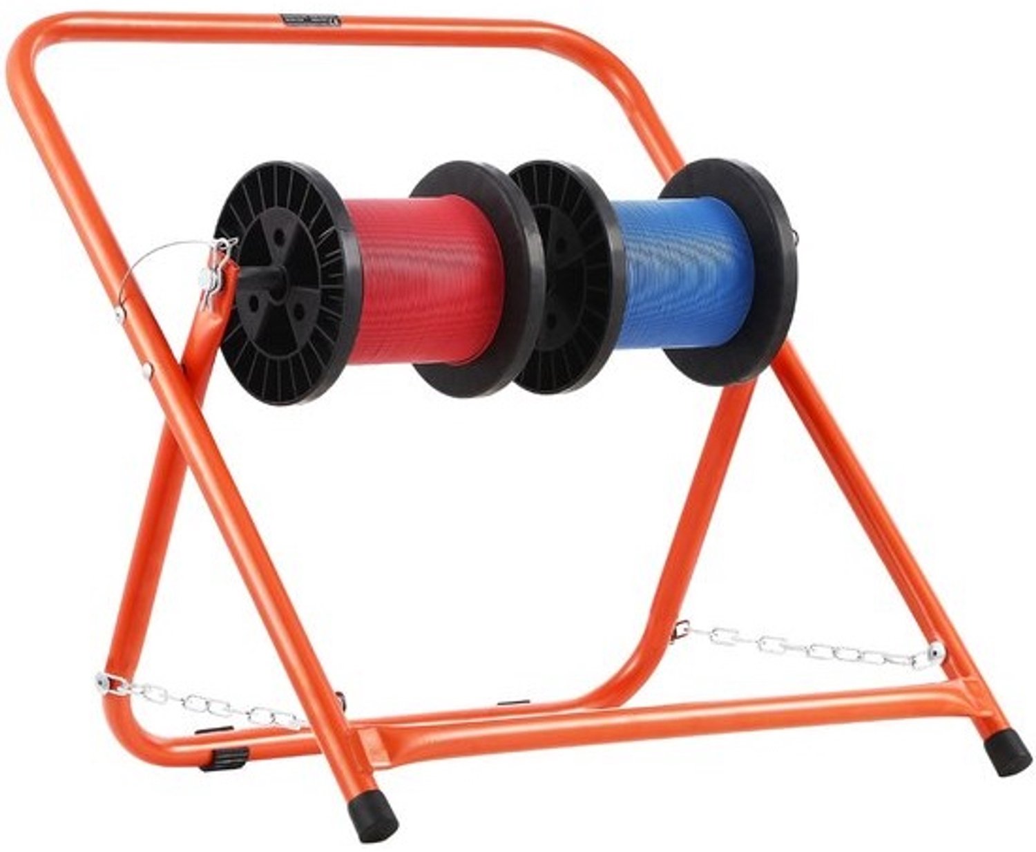 Draad- en kabelspoelhouder - Opvouwbare afroller - kabeldispenser - Stalen frame - Draagvermogen - 45 kg - Voor spoelen tot - 50 cm - Draagbaar
