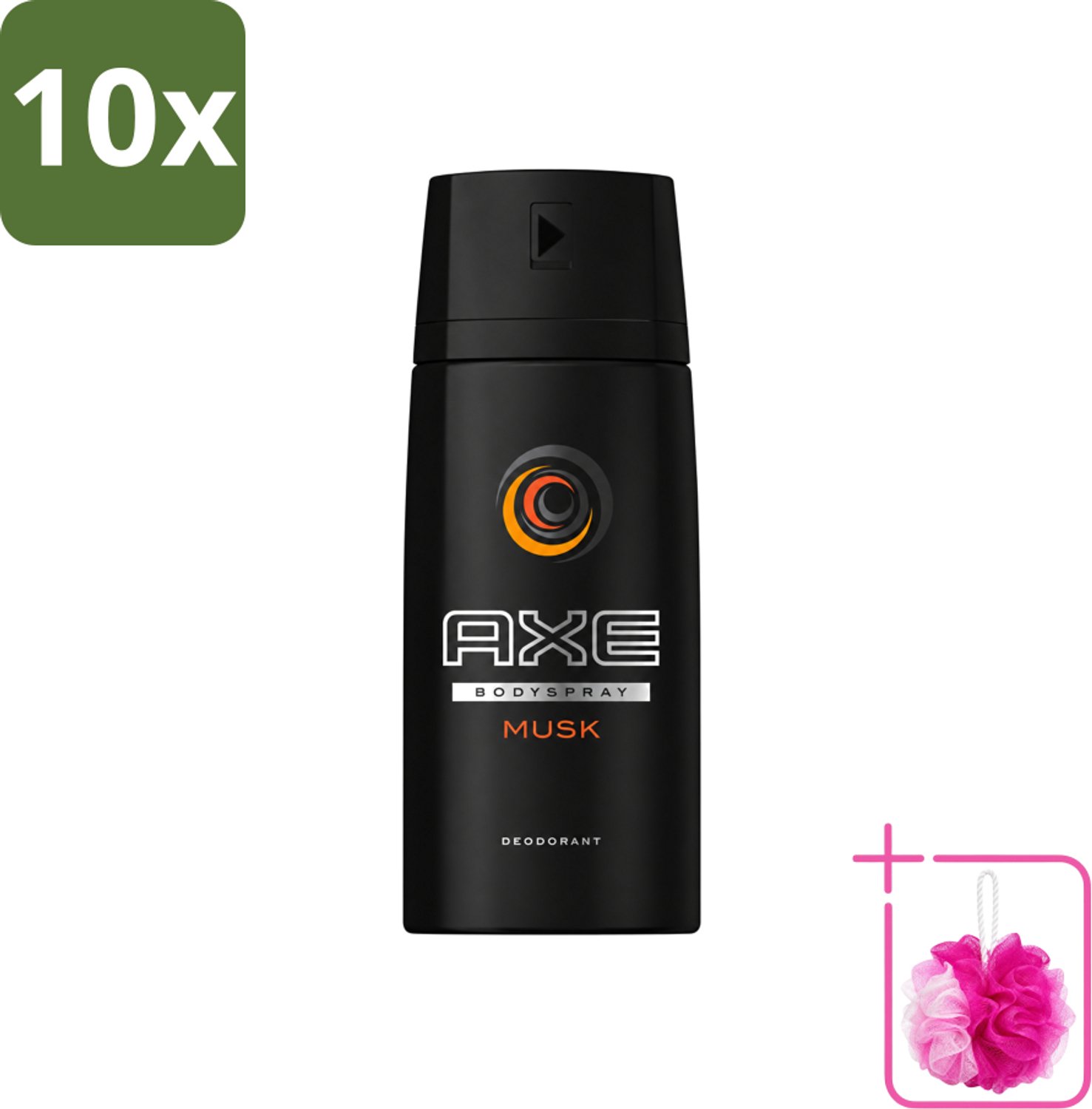 10 x Axe - Deodorant Bodyspray - Musk - 150 ml - Bulkverpakking - Axe Musk Bodyspray - Douchemop - Deodorant voor mannen