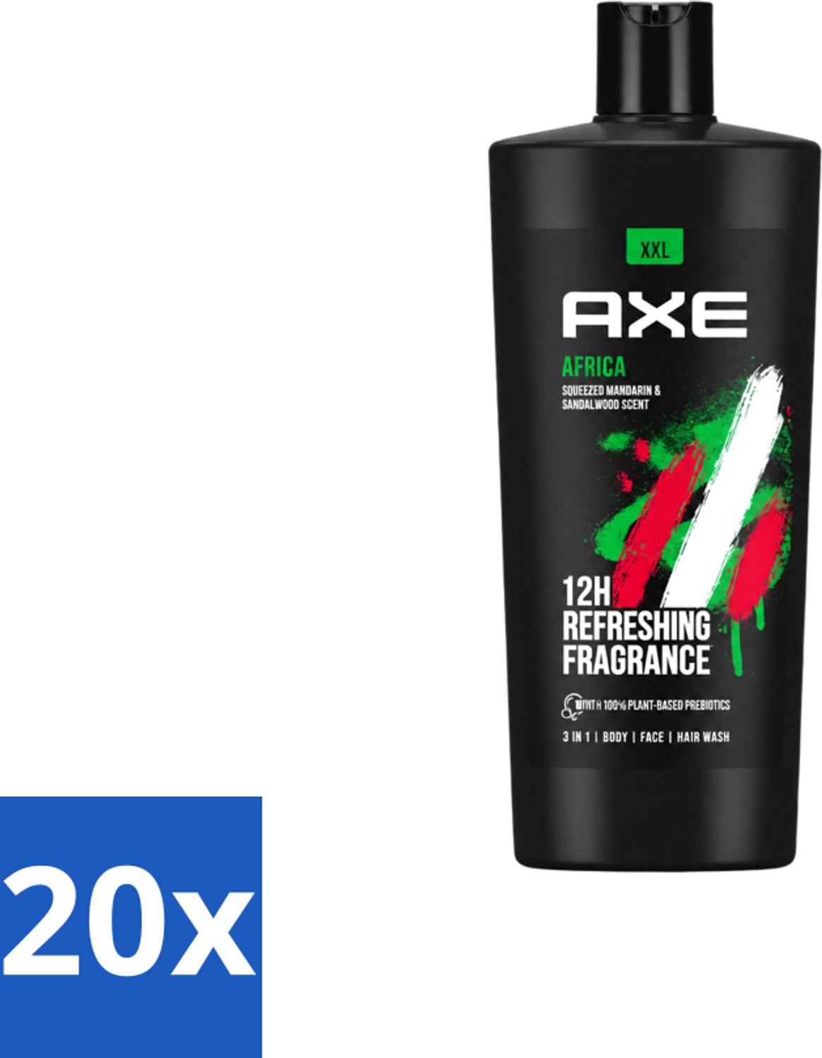 20 x AXE – Douchegel – Africa – 700 ml - Voordeelverpakking - 20 stuks