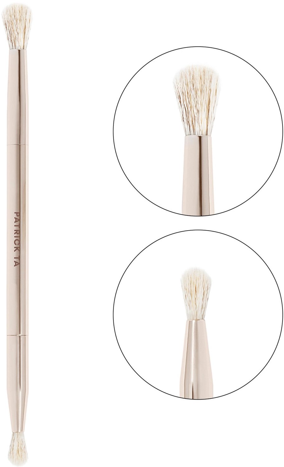 PATRICK TA - Dual Ended Eyeshadow Brush - Dubbelzijdige Oogschaduwkwast