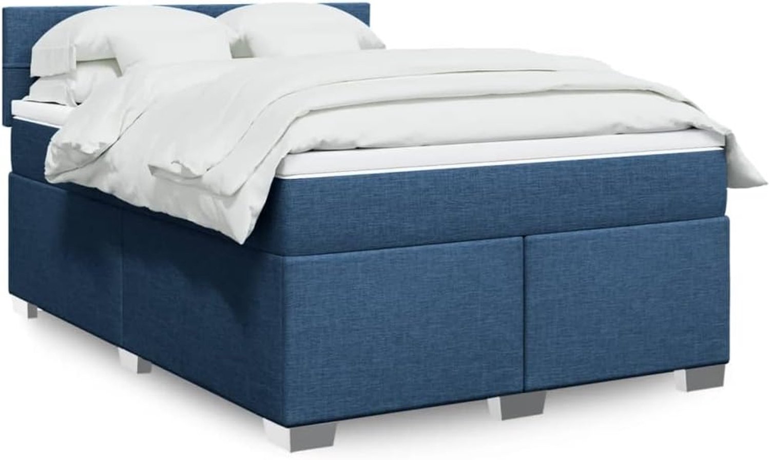 Pocketvering Boxspring Blauw 160x200 cm