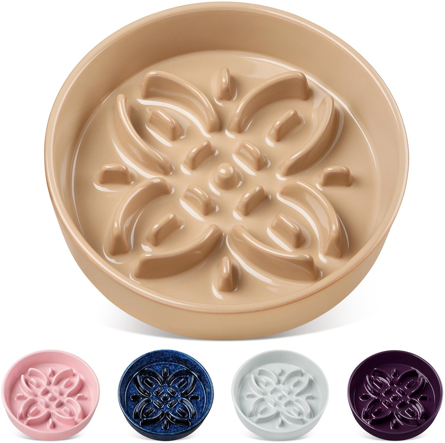 Keramische Slow Feeder Voerbak voor Honden en Katten - Labyrint Design