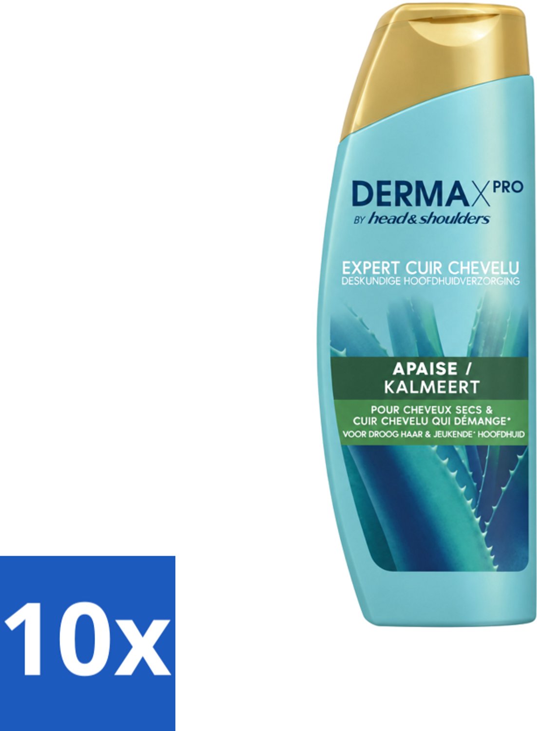 10 x Head & Shoulders - DermaX Pro - Anti-Roos Shampoo - Kalmeert - 470 ml - Voordeelverpakking - 10 stuks