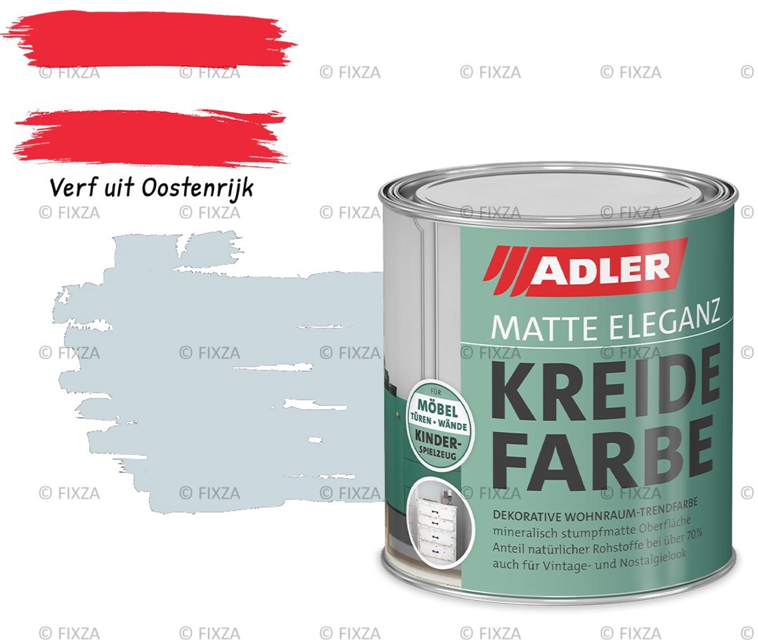 ADLER Vivido Krijtverf – Diepsneeuw – Duurzame matte verf voor hout, meubels, deuren, metaal en kunststof – 375 ml