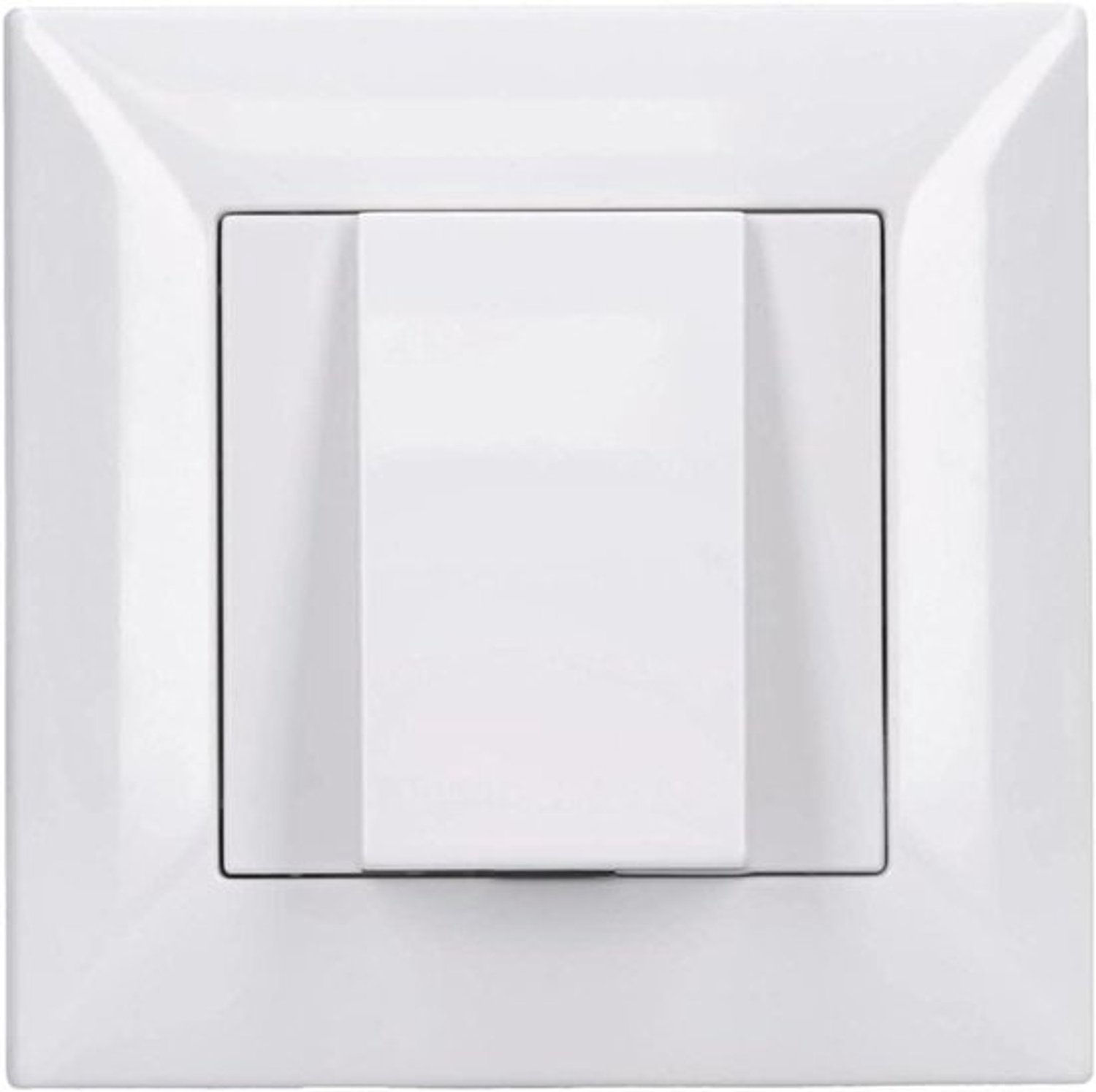 Blindafdekking en leidinguitlaat - Wandafdekplaat - Elektrische afwerking - Combineerbare conceptserie - 50x50 mm - Wit