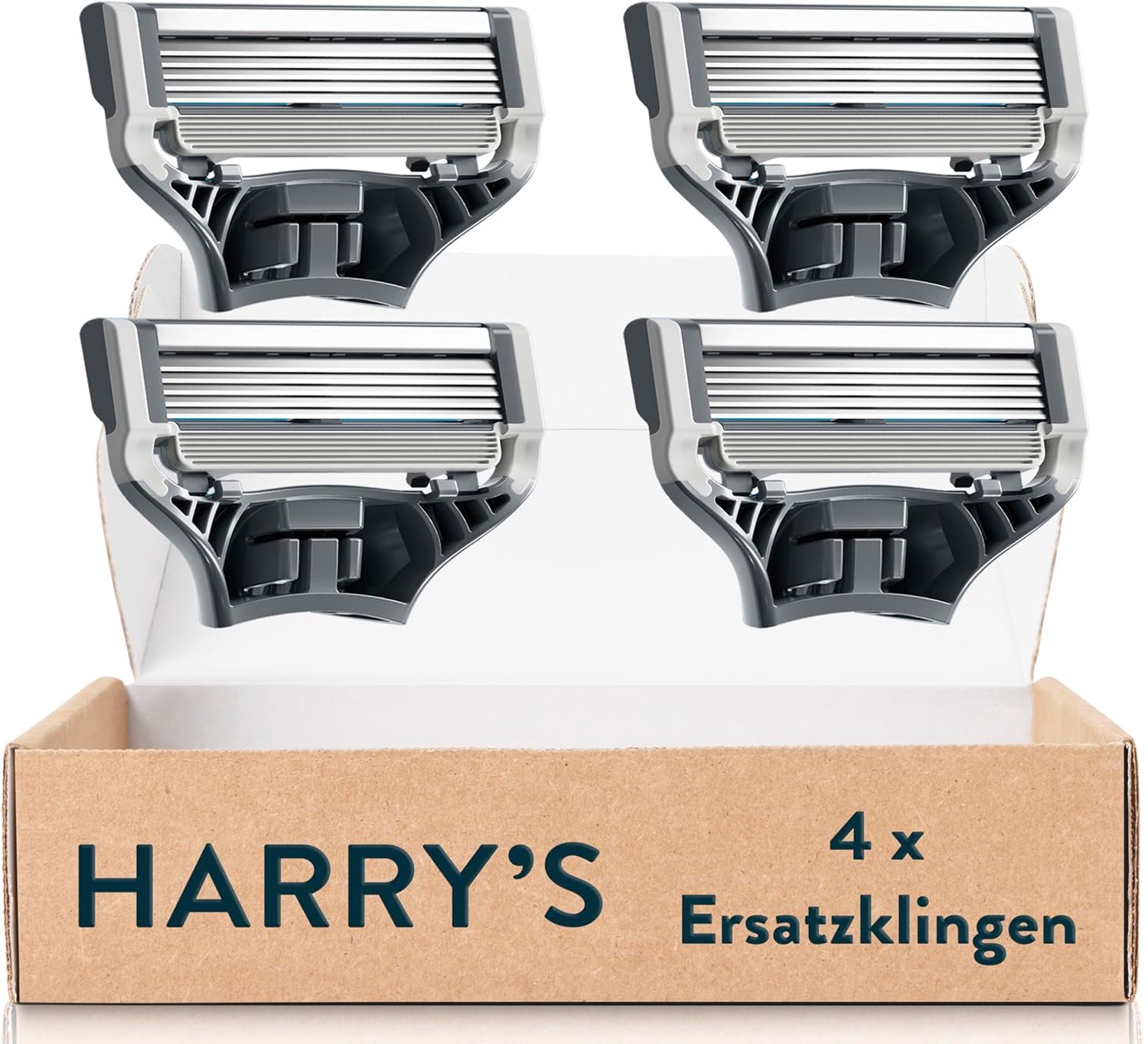 Harry's Scheermesjes voor Mannen - 4 Reservemesjes met Precisietrimmer