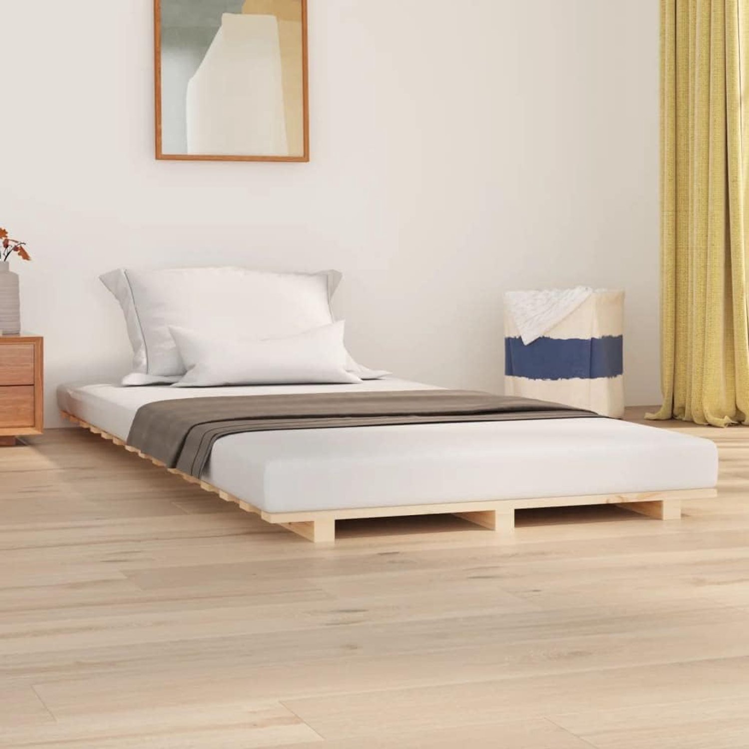 Familiebed palletbed massief houten bed 100x200 cm grenen
