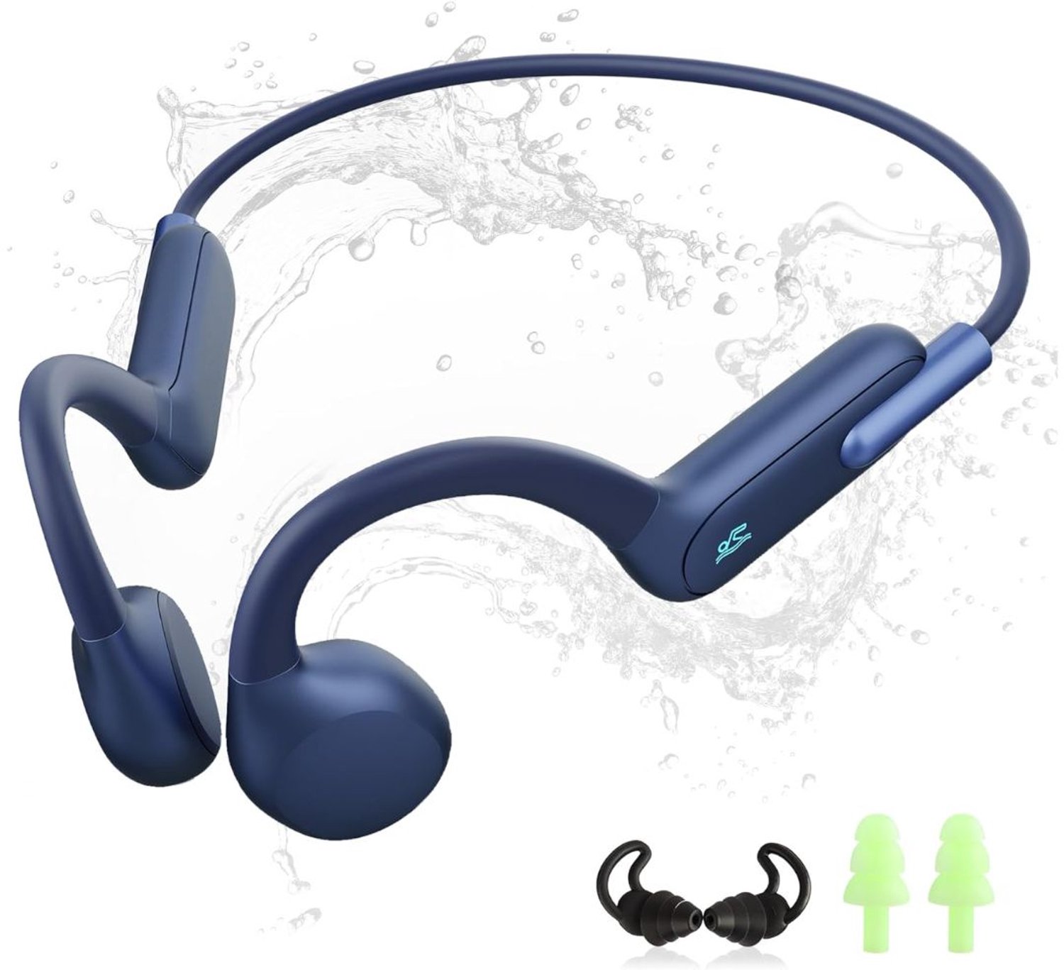 Zolvano® Bone Conduction Headphone - Koptelefoon voor Activiteiten - Draadloos-Blauwmarine