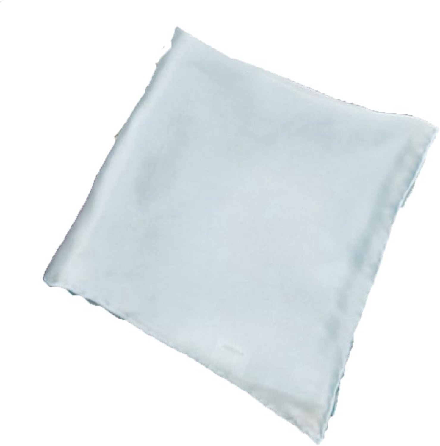35 x 35 cm heren pochet zijdedoek effen premium satijnen doek van 100% zijde handkerchiefs voor bruiloft party lichtblauw