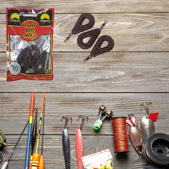 Grip Vislood Set 3 x 70g - Met Swivel - Grondvislood — afbeelding 2