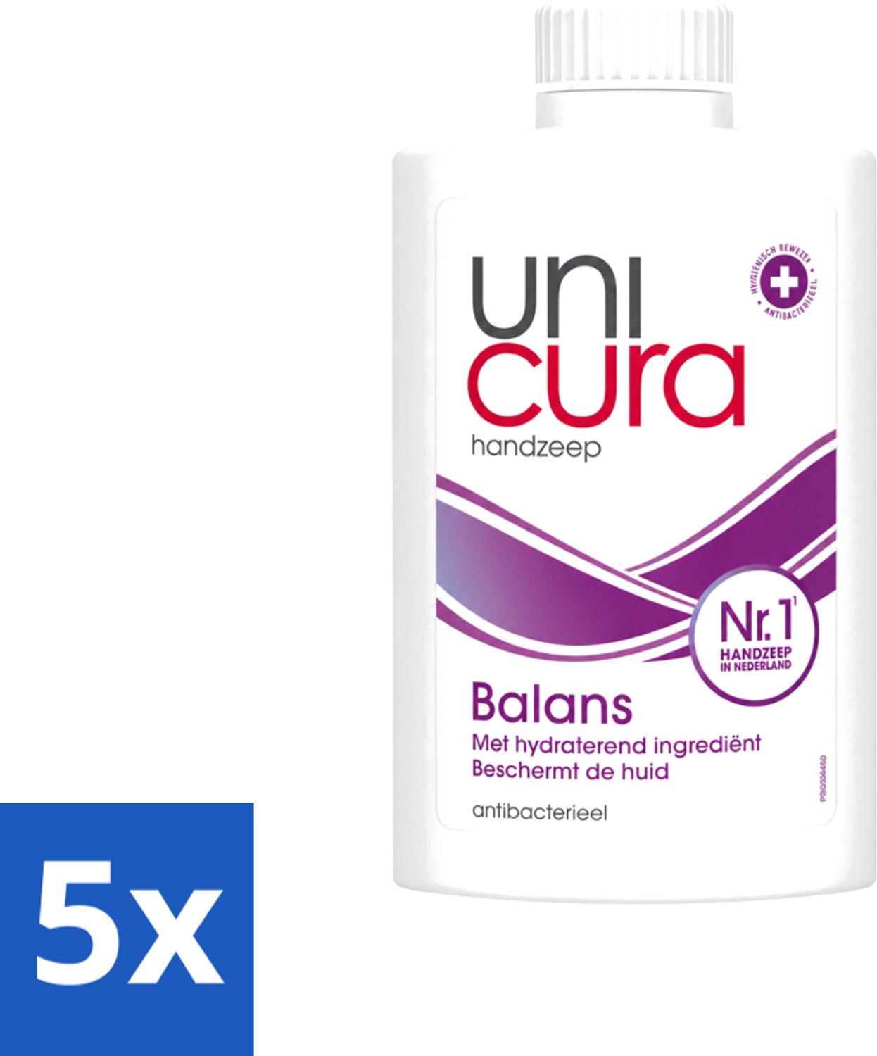 5 x Unicura – Vloeibare Zeep Navulling – Balans – 250 ml - Voordeelverpakking - 5 stuks