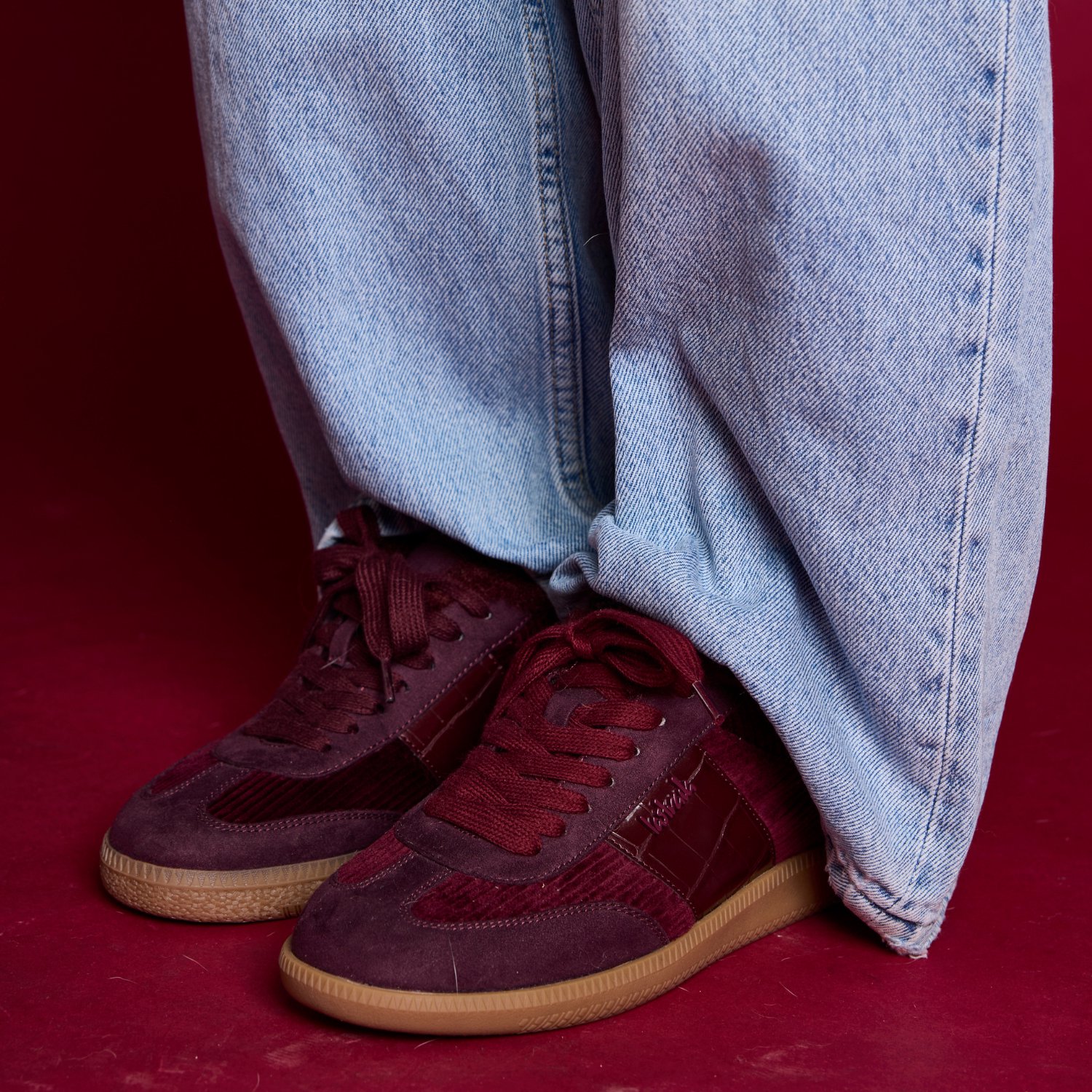 La Strada Sneaker Bordeaux Met Bont - Damesschoenen - Maat - 38