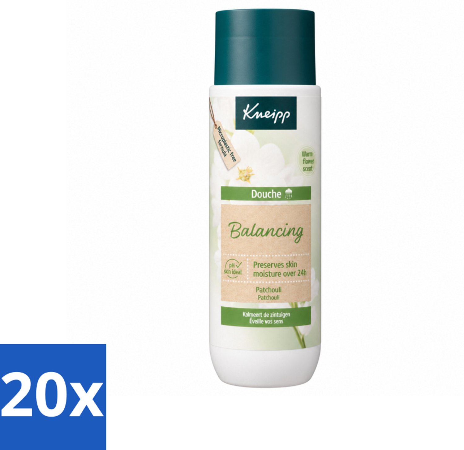 20 x Kneipp - Douchegel - Patchouli - 200 ml - Voordeelverpakking - 20 stuks