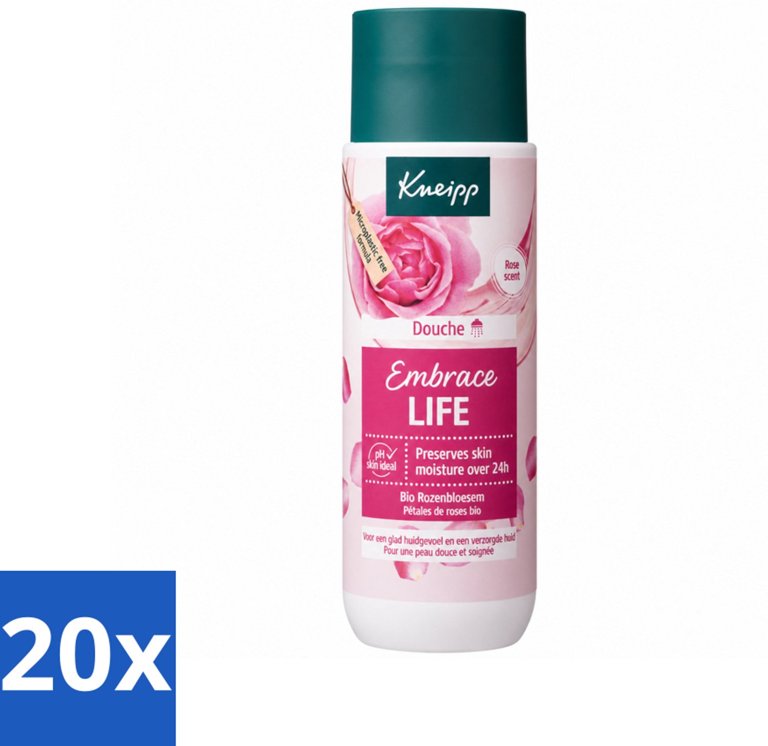 20 x Kneipp - Douchegel - Embrace Life - 200 ml - Voordeelverpakking - 20 stuks