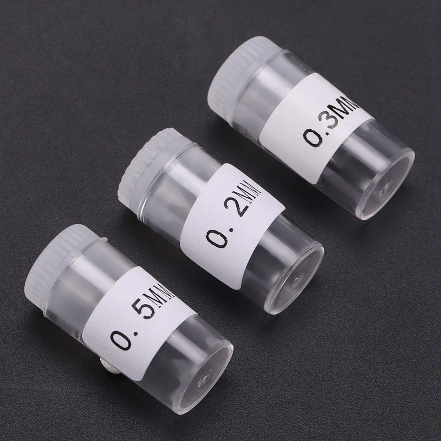 Airbrush Tips Vervangset - 3 Stuks - Roestvrij Staal - 0.2mm/0.3mm/0.5mm - Duurzaam - Opbergdoos - Geschikt voor Beginners - Airbrush Nozzles