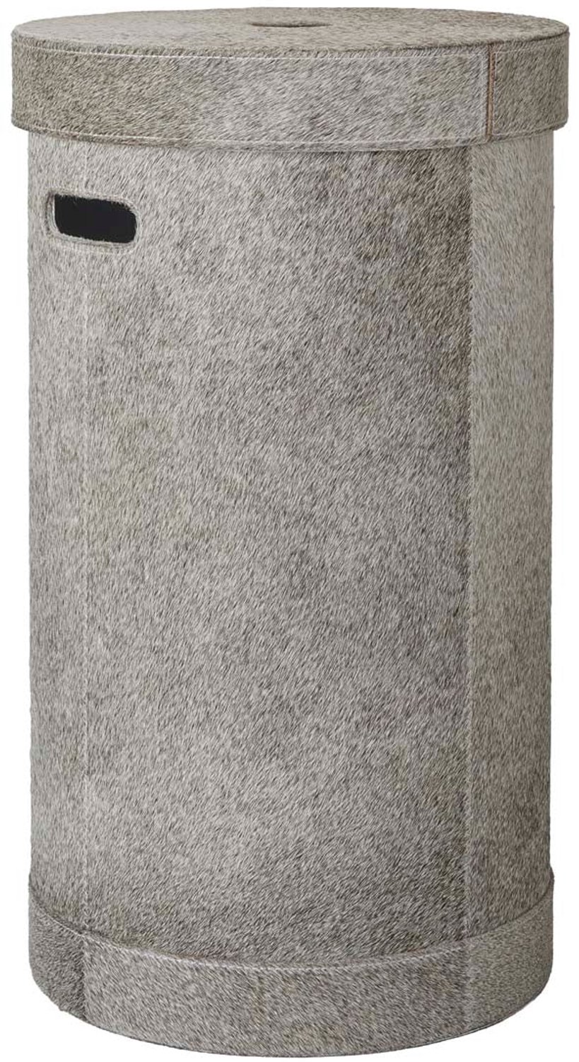 Java Wasmand Met Deksel Brindle | Lichtgrijs | Faux suede
