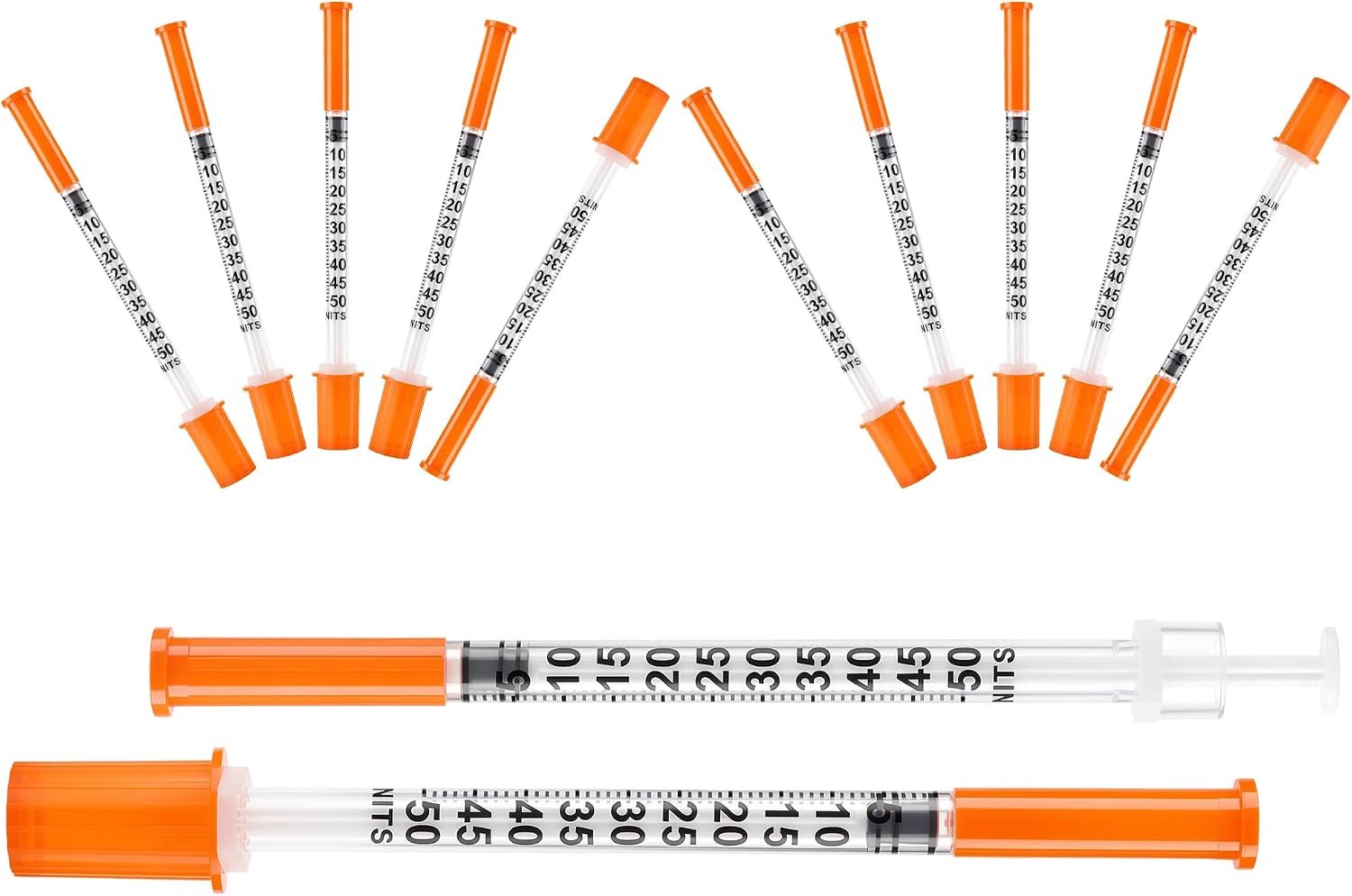 100 stuks 0,5 ml 32G 6 mm, afzonderlijk verzegelde verpakking