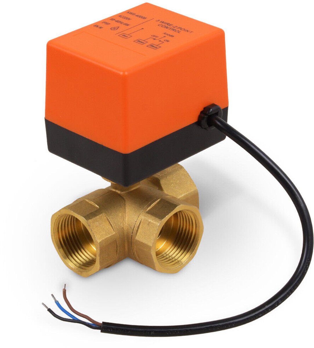 Elektrische kogelkraan - Elektrische driewegklep - Zoneregelklep - Drie-draads, twee-regelig - 220V - 1 inch DN25 - Geschikt voor water, gas en olie - DN25