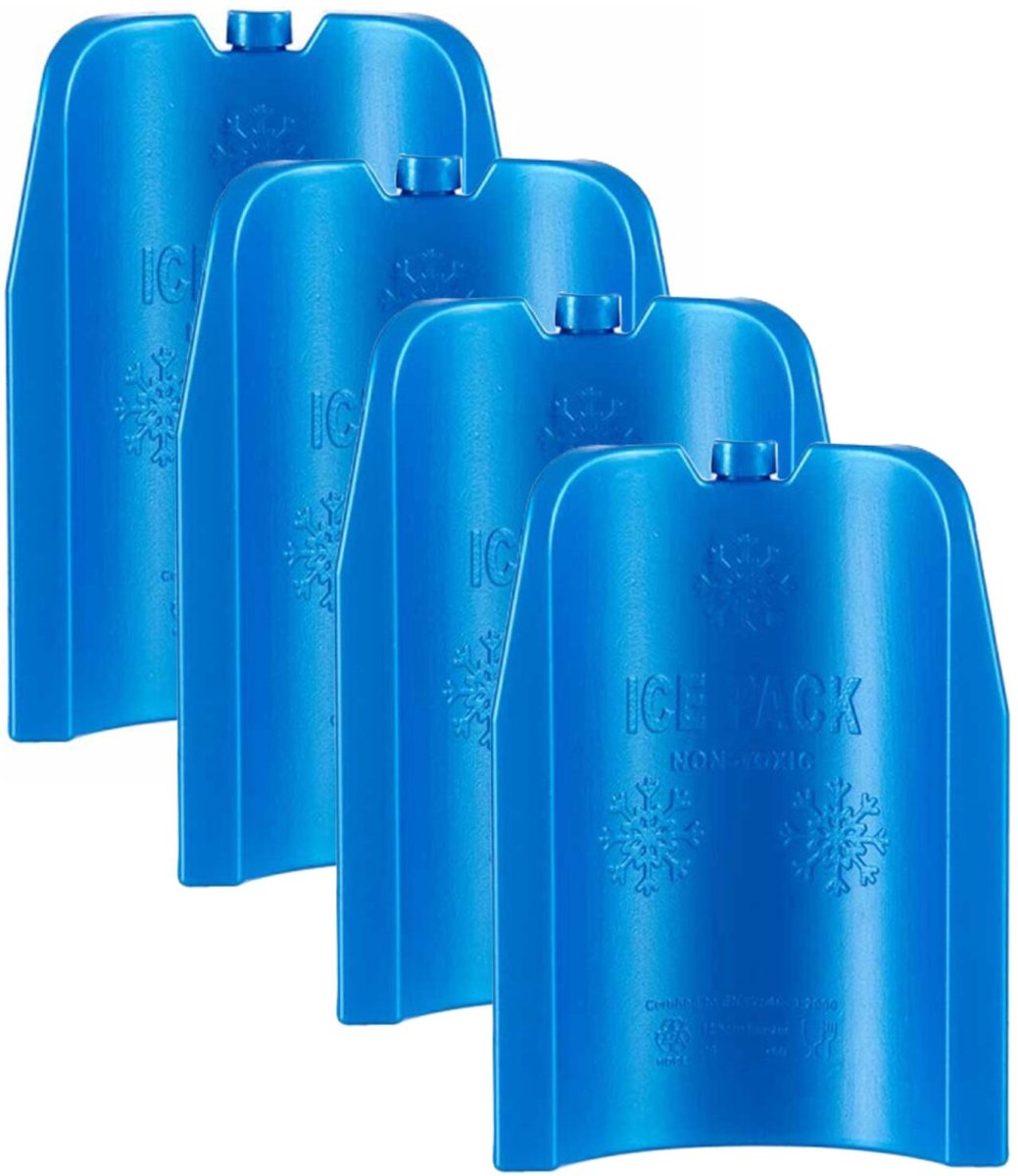 Arte r Koelelementen 12 x 5 x 17 cm blauw - 4x - Koelblokken - Koelelementen - Koeltas - Koelbox