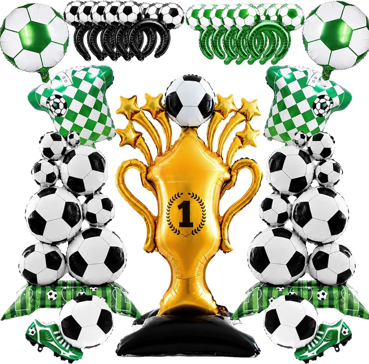 19 Pieces Football Balloon Set, Standing Football Balloon Deco Birthday, Football Balloon World Cup Deco 2026, XXL - ShopVlot