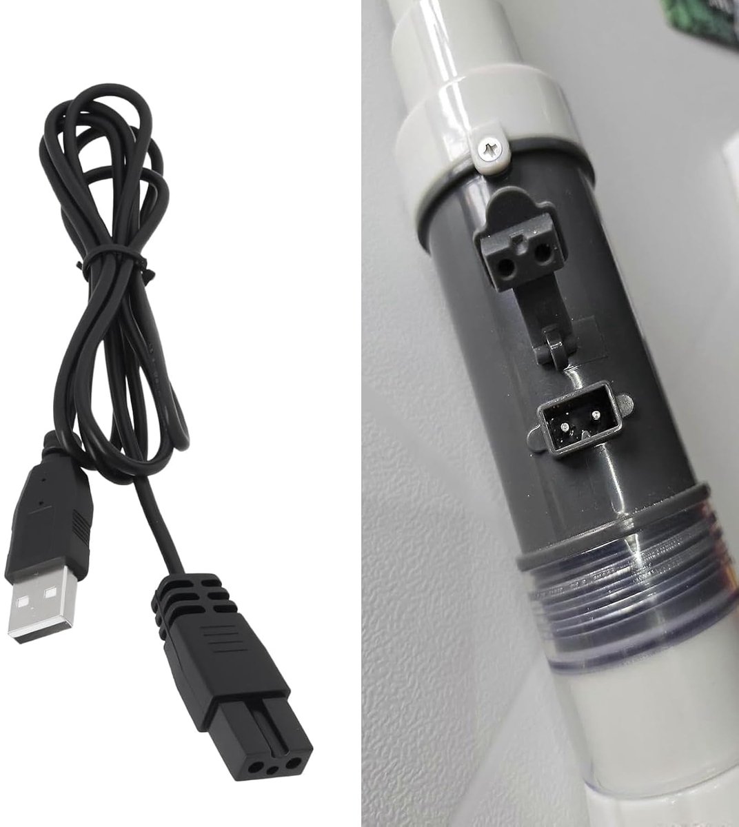 Générique Swimming Pool Vacuum Cleaner USB Charging Cable Compatible with Best-way on Spa Lay Z Spa Long 1.2 m for USB - ShopVlot