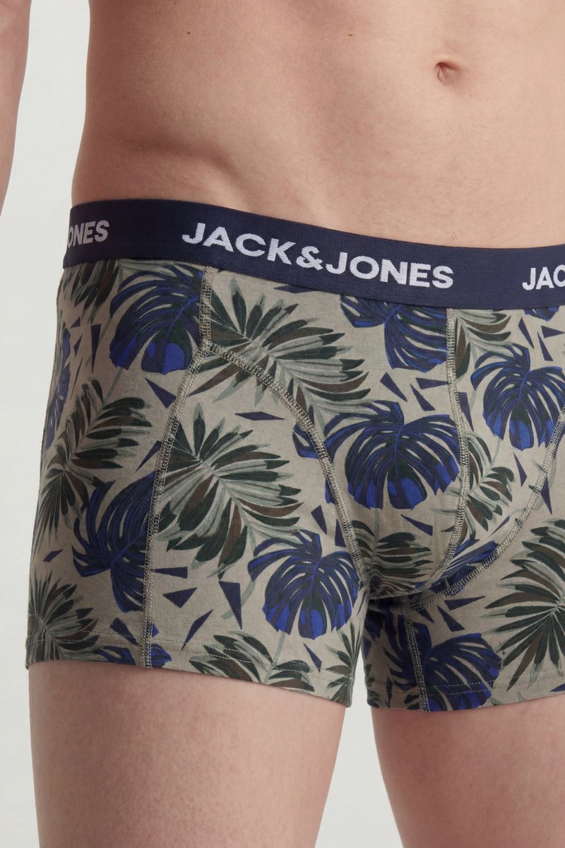JACK & JONES - JACHENDO LEAVES TRUNKS 5 PACK Heren Onderbroek