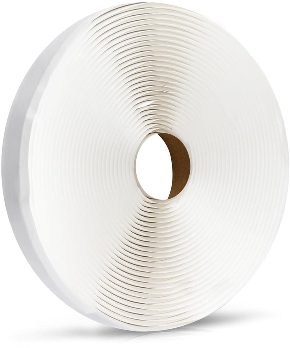 Butyl Tape Wit 3mm × 13mm × 10m | Waterdichte Seal voor Reparatie van Daken, Boten en RV-ramen | 1 Verpakking