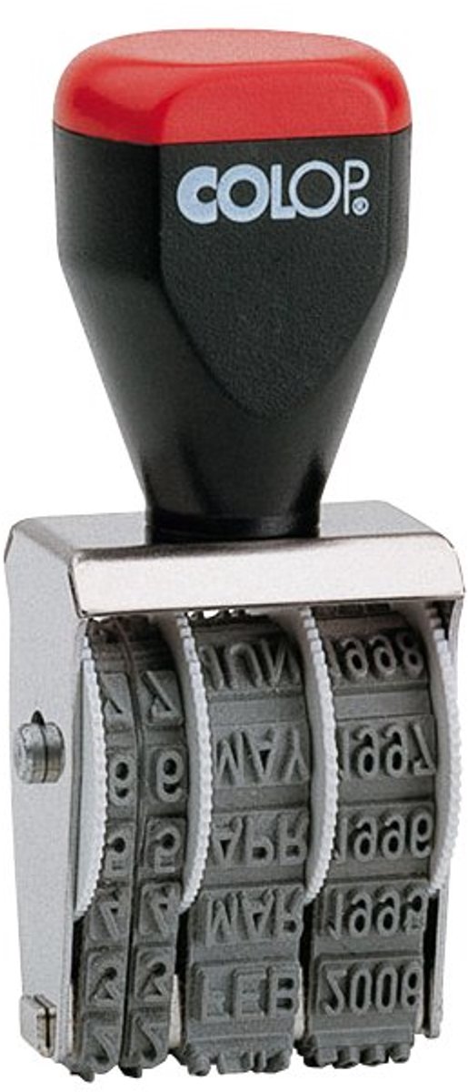 COLOP maandstempel met letters, 4 mm schrifthoogte, metalen behuizing