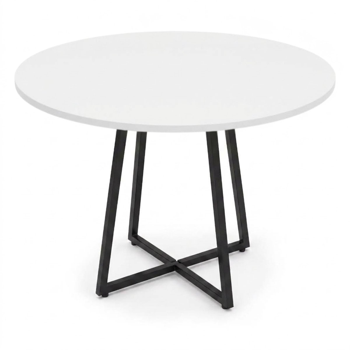 Ronde tafel op kruisvormige voet, Diameter 80 cm x 72 cm