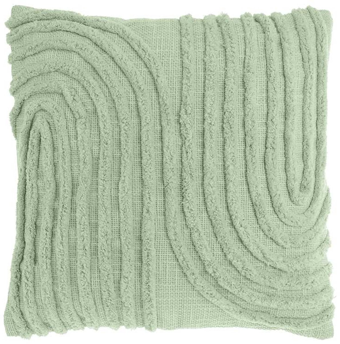 Unique Living Sierkussen Maeve Tea Green -45x45cm Groen
