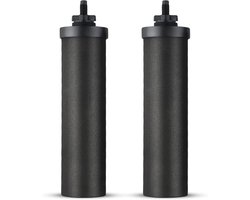 Waterfilterpatronen - 2 stuks - Geschikt voor BB9-2Berkey - Waterfilter patroon - Waterfilter - Filter Vervanging - Vermindert Kalkaanslag & Zuivert Water - Zwart