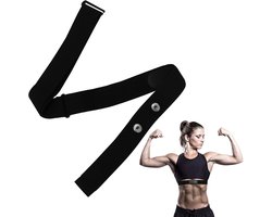 Garmin Garmin Verstelbare Hartslagband voor ANT+ & Bluetooth Sensors, Compatibel met , Wahoo en Polar H10/H9, Vervangende Borstband zonder Sensor, Ideaal voor Sport en Fitness