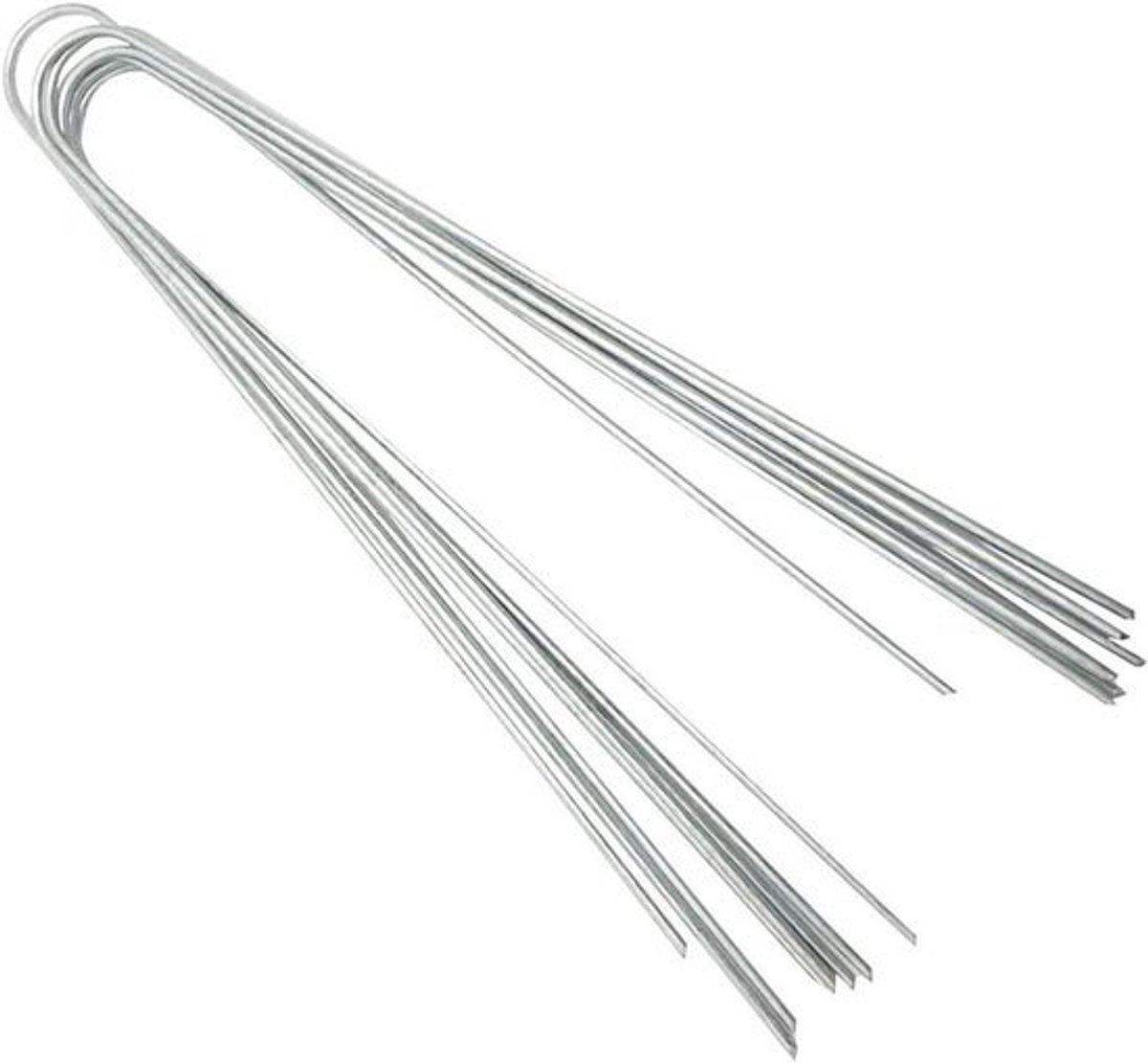 Landschapsnieten - Tuinpinnen - Tuinbevestiging - Staal - 50 stuks - Zilver