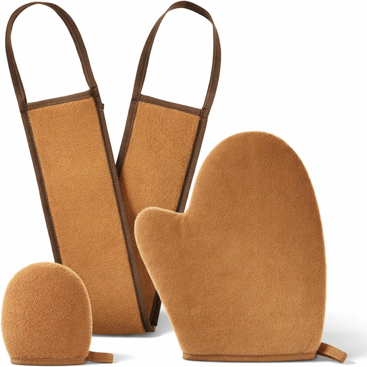 Set van 3 Zelfbruiner Handschoenen voor Streeploze Bruining, Tanning Lotion Applicator en Professionele Resultaten