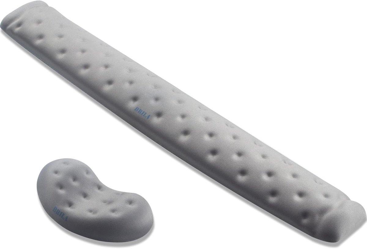 Comfortabele Geheugenfoam Polssteun Set voor Computer en Laptop met Massagegaten - Ideaal voor Kantoor en Gaming