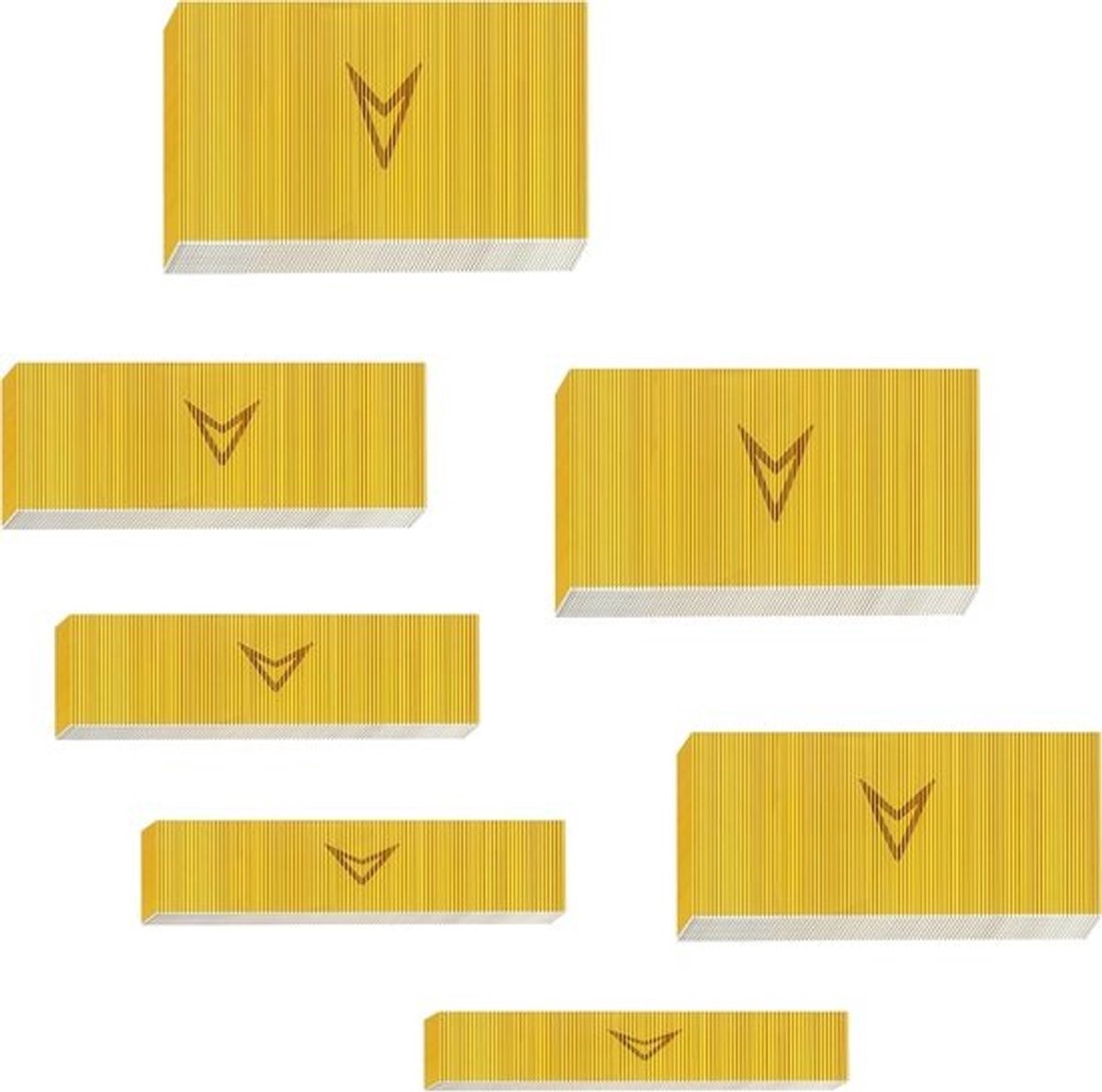 Pin-nagels - Koploze spijkers - Voor meubelbouw - Assortiment met 7 maten - 3/8 tot 1-3/8 inch