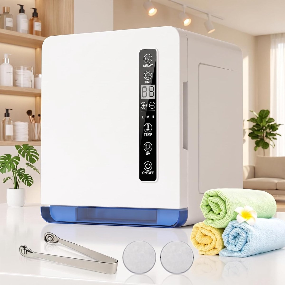 Intelligente UV Handdoekwarmer van 8 Liter - Geschikt voor 12 Handdoeken, Ideaal voor Thuis, Salons en Spa's, Temperatuur tot 85-85 °C