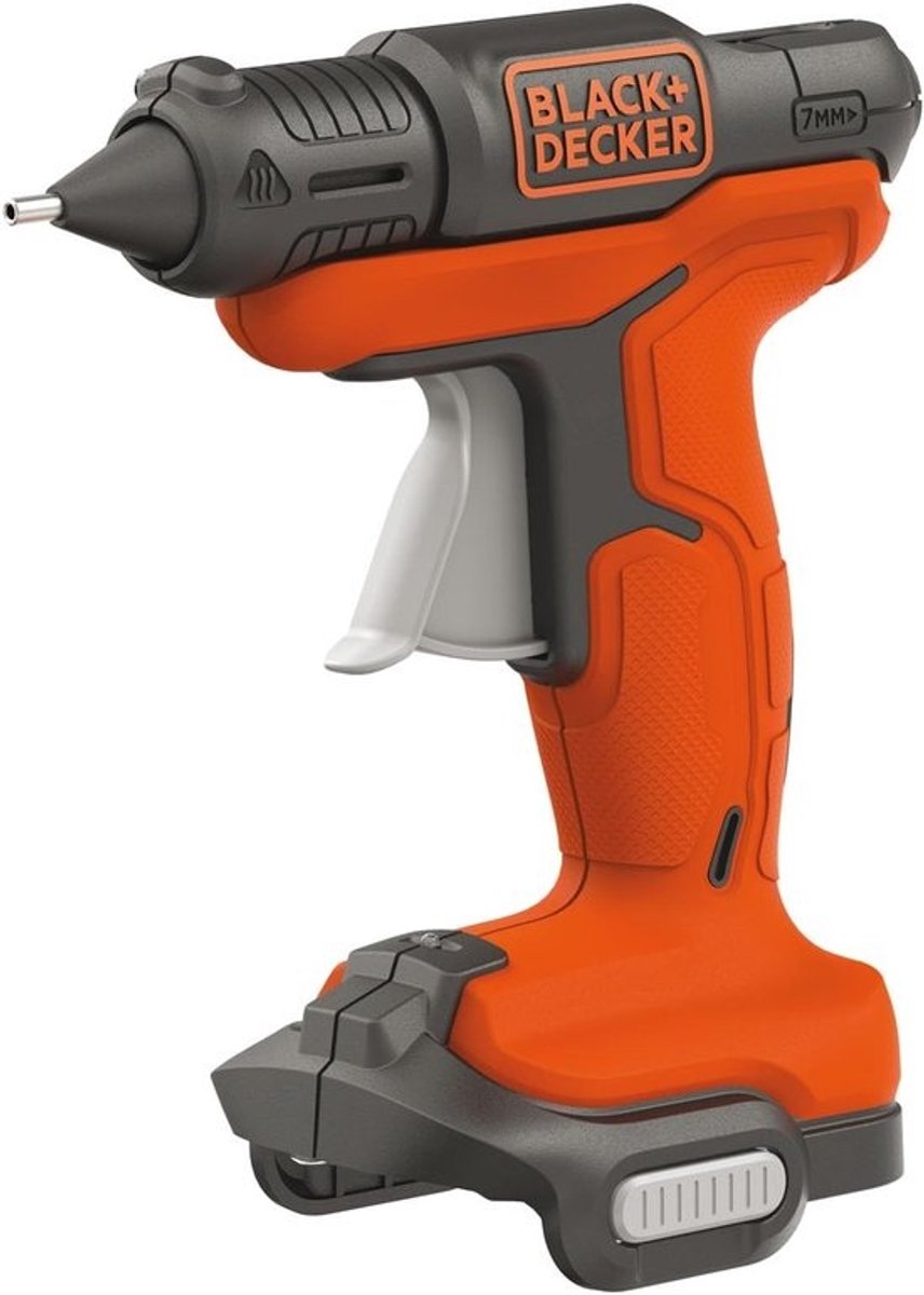 Accu-lijmpistool - Draadloos - gereedschap - Knutselen - decoratie - Snel - klaar - 18.9 x 8.75 cm - Zwart - oranje