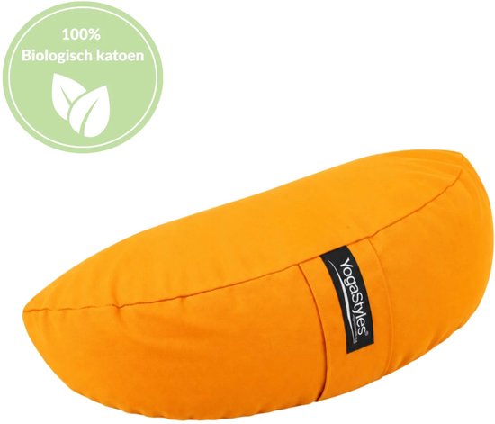 YogaStyles Meditatiekussen Organic Moon Okergeel van YogaStyles — afbeelding 4