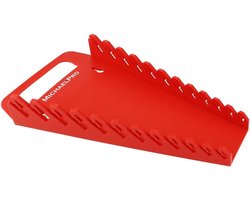 MichaelPro MP014032 moersleutelhouder met draaggreep, houdt 12 sleutels, professionele kwaliteit gereedschap - ShopVlot
