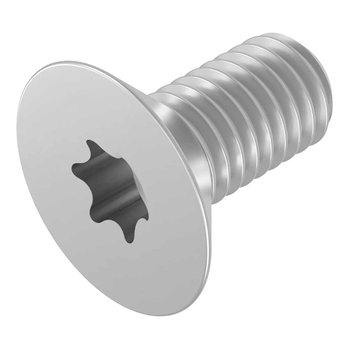 SECCARO Countersunk screw M8 x 45 mm, stainless steel V2A VA A2, ISO 14581, Torx (TX), full thread, 20 pieces - ShopVlot
