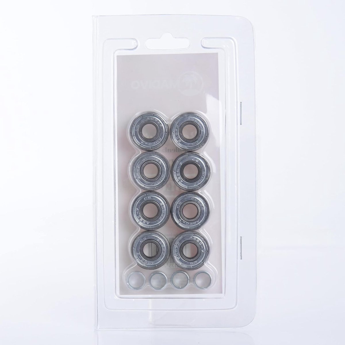 MADIVO Kogellagerlagers set van 8 stuks klasse ABEC-7 standaard 608ZZ type ideaal voor inliners skateboards ShopVlot