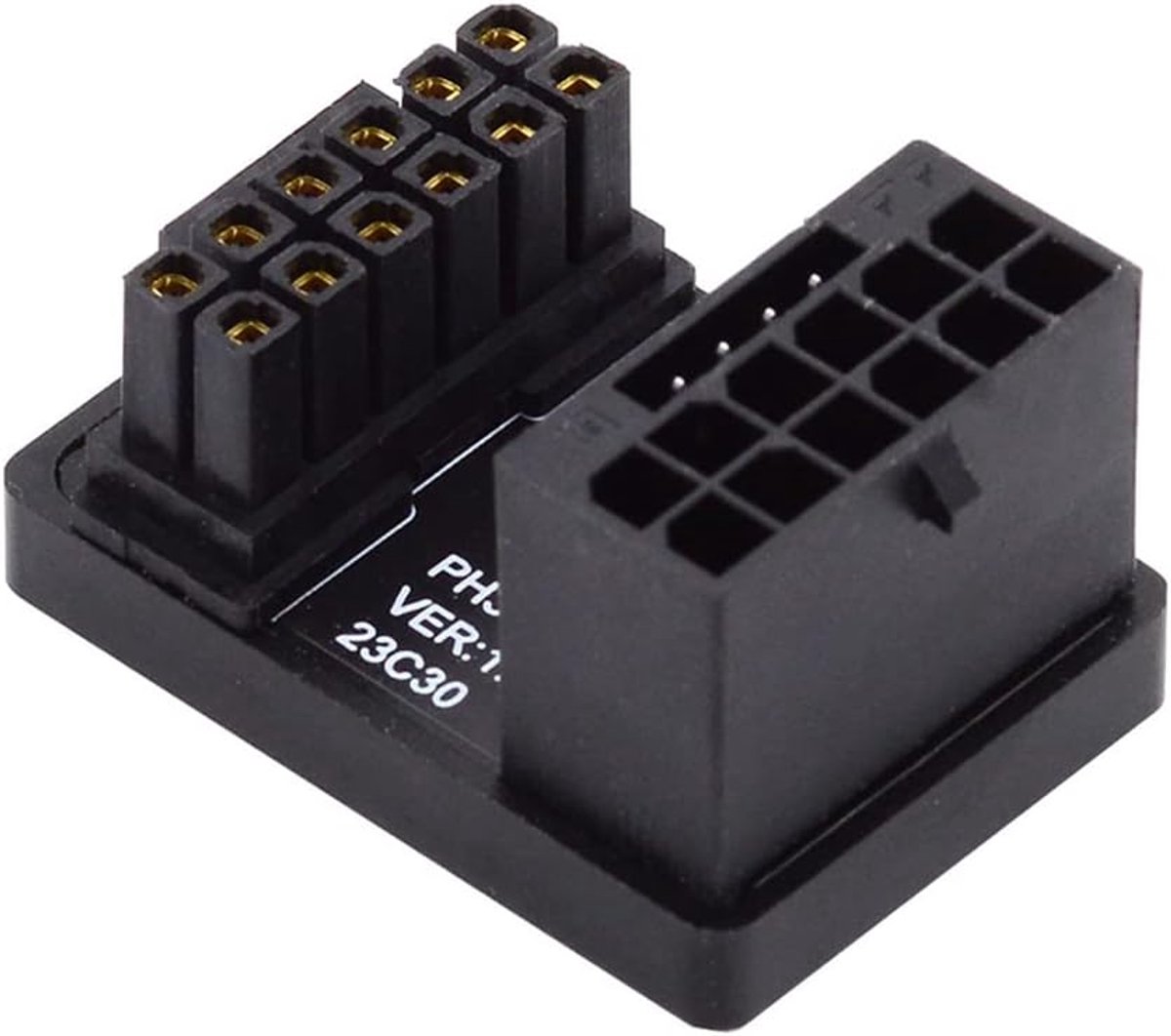 Cablecc 12VHPWR 16Pin 12 + 4P Male to Female PCI-E 5.0 Power Modular ATX3.0 Adapter Up Angled 360 Degree for 4080 - ShopVlot