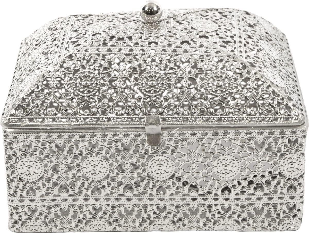 Sieradenbox 18x14x12 - metalen opslagdoos - oosters design - perfect voor sieraden - ShopVlot