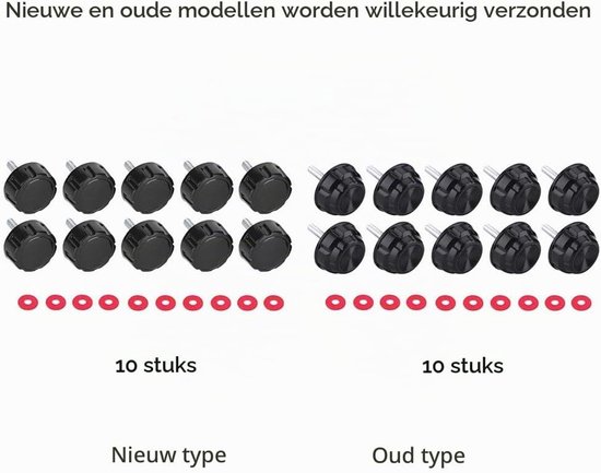 Vismolen Handvat Vervanging - 10 Pack - Duurzaam - Schroefdoppen - Geschikt voor Vissers - Eenvoudig te Installeren - Visserijaccessoires — afbeelding 4