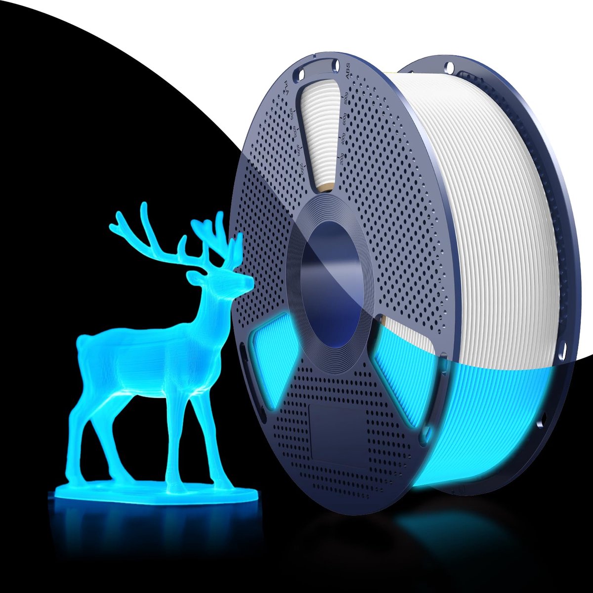 SUNLU PETG Glow in The Dark Filament, lichtgevend PETG-filament voor 3D-printer 1,75 mm, hoge helderheid en lange - ShopVlot