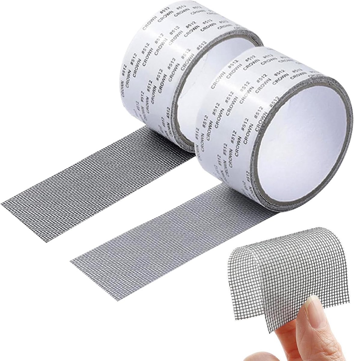 Sterke Reparatietape voor Raamhorren - 2 Rollen van 5 cm x 2 m - Ideaal voor Gaten en Scheuren in Insectenhorren en Ramen