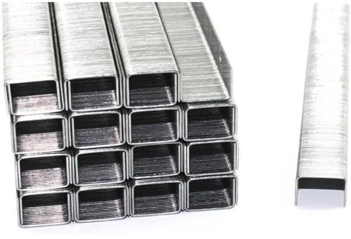 Nietjes - Standaardnietjes - Documenten bundelen - Verzinkt staal - 2000 stuks - Zilver